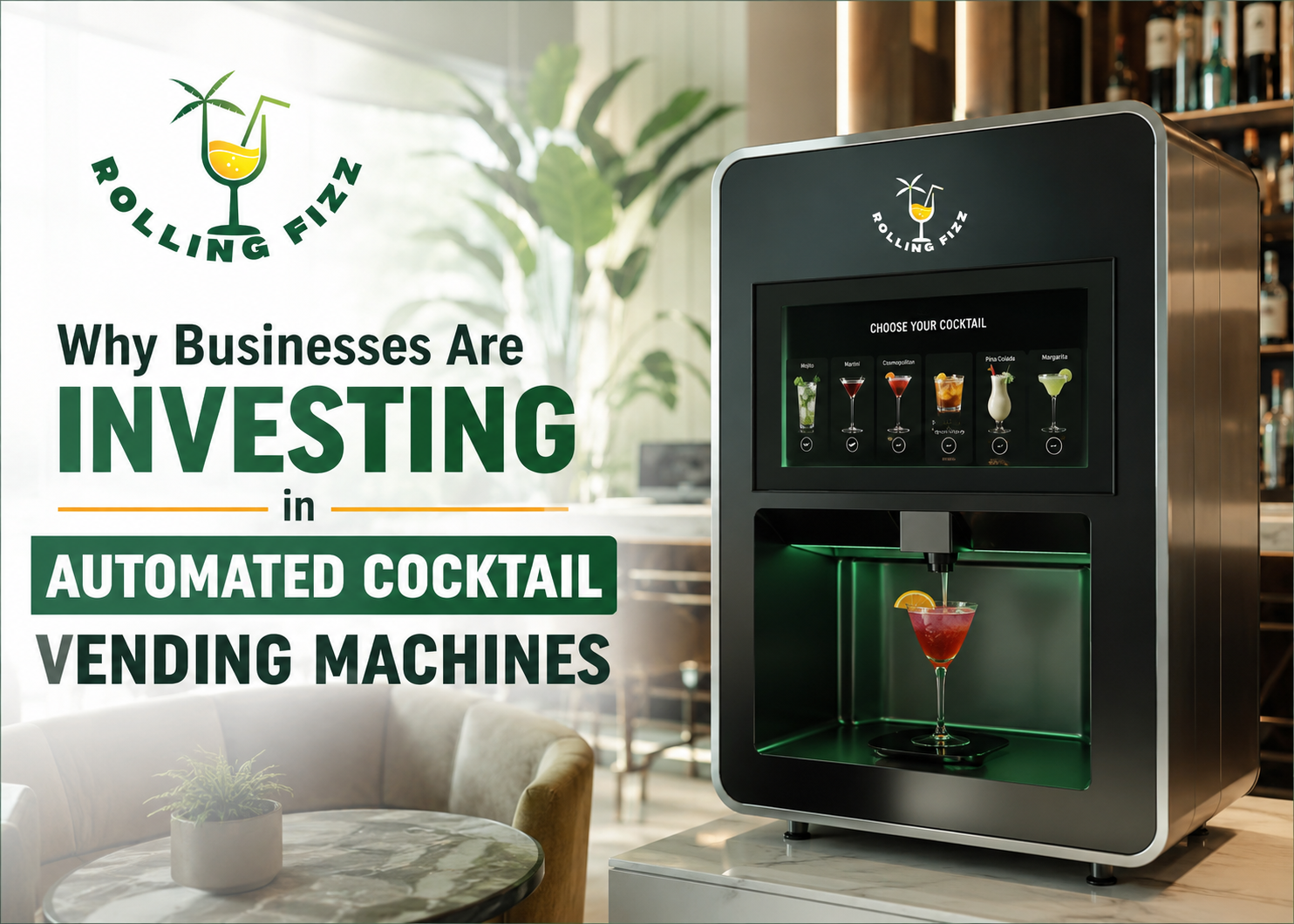 Why Businesses Are Investing in Automated Cocktail Vending Machines