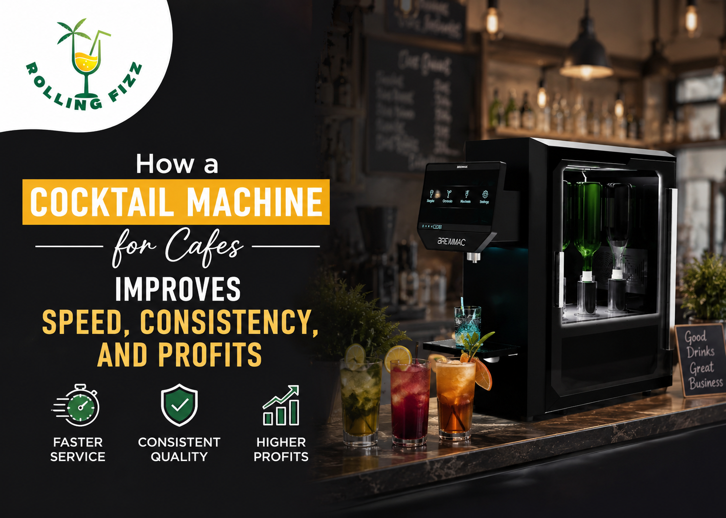 How a Cocktail Machine for Cafes Improves Speed, Consistency, and Profits