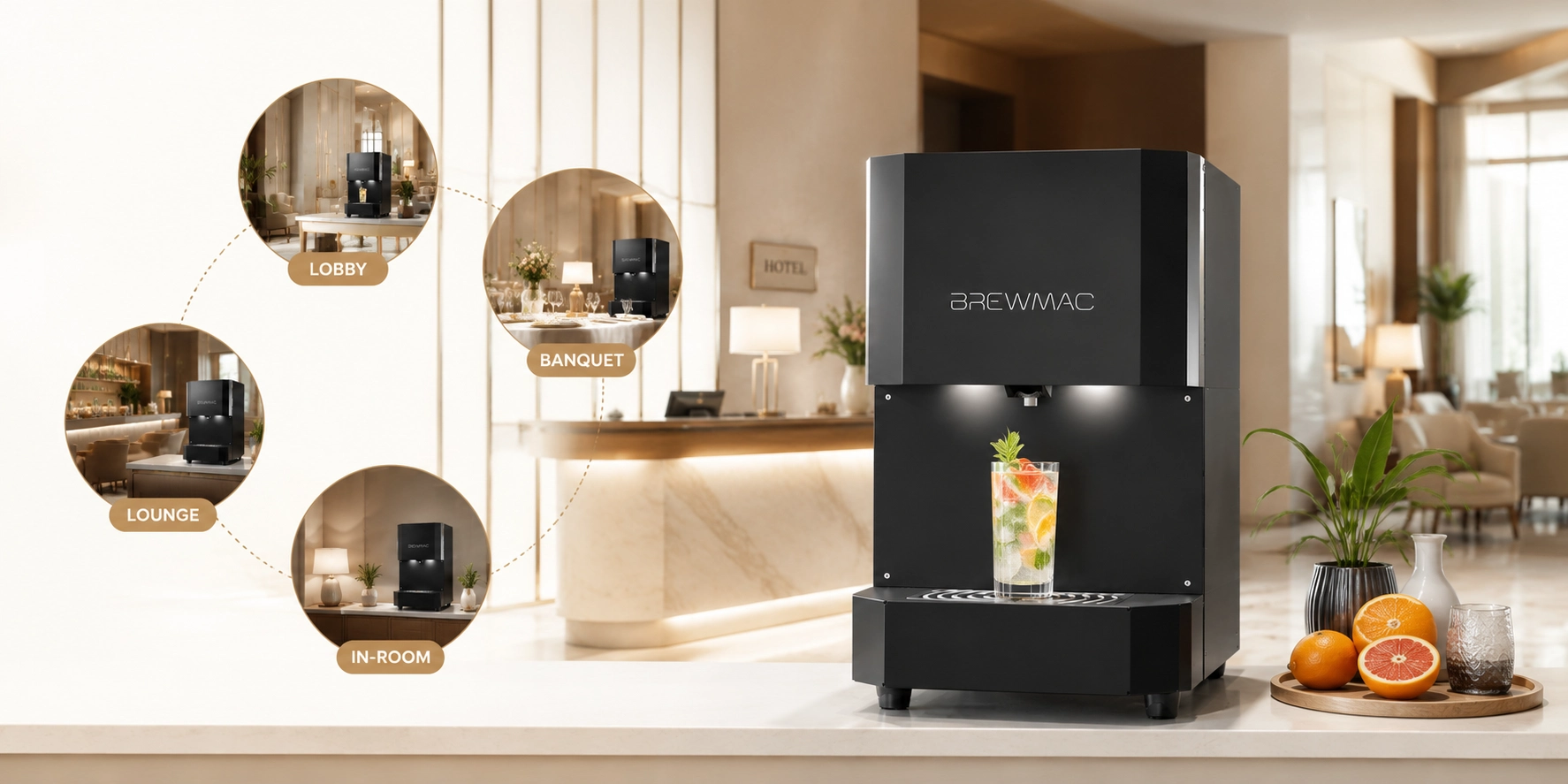 Automated Bar Machine for Hotels: Lobby, Banquet and In-Room Mocktail Solutions